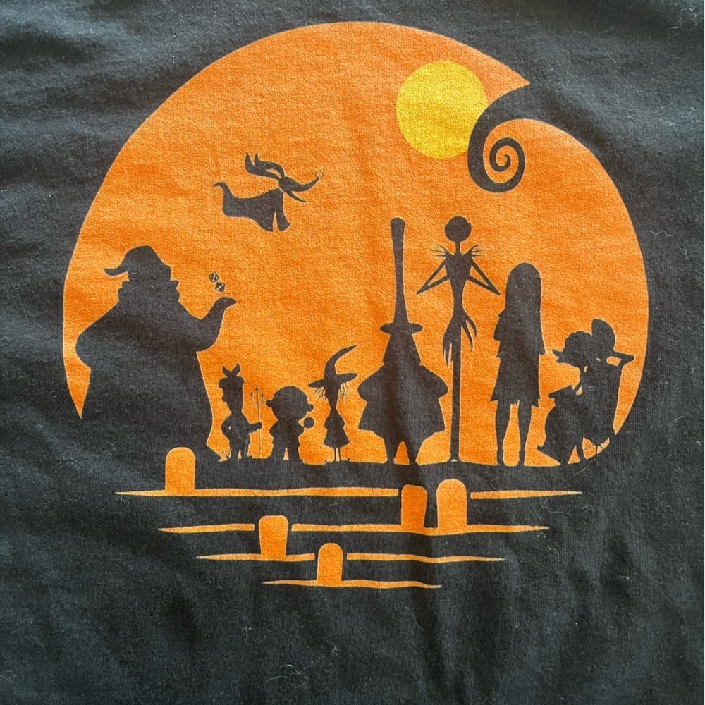 🌙 Disney Halloween Mickey Pumpkin & Nightmare Before Christmas Tees Bundle S 🎃 - Picture 8 of 15